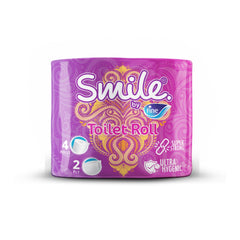 Smile Fine Pack of 4 Toilet Rolls